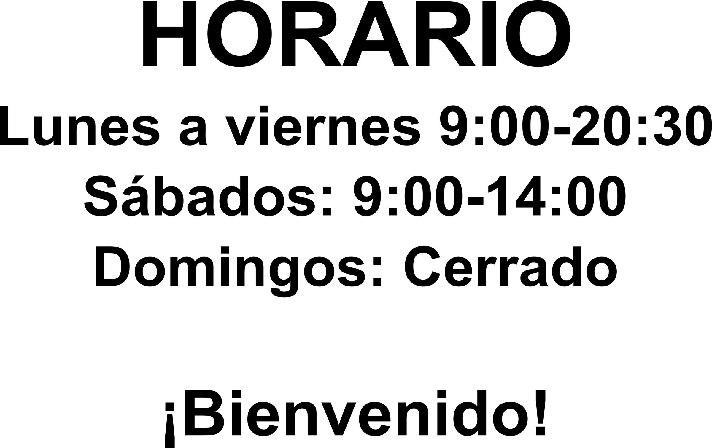 Horarios e Información