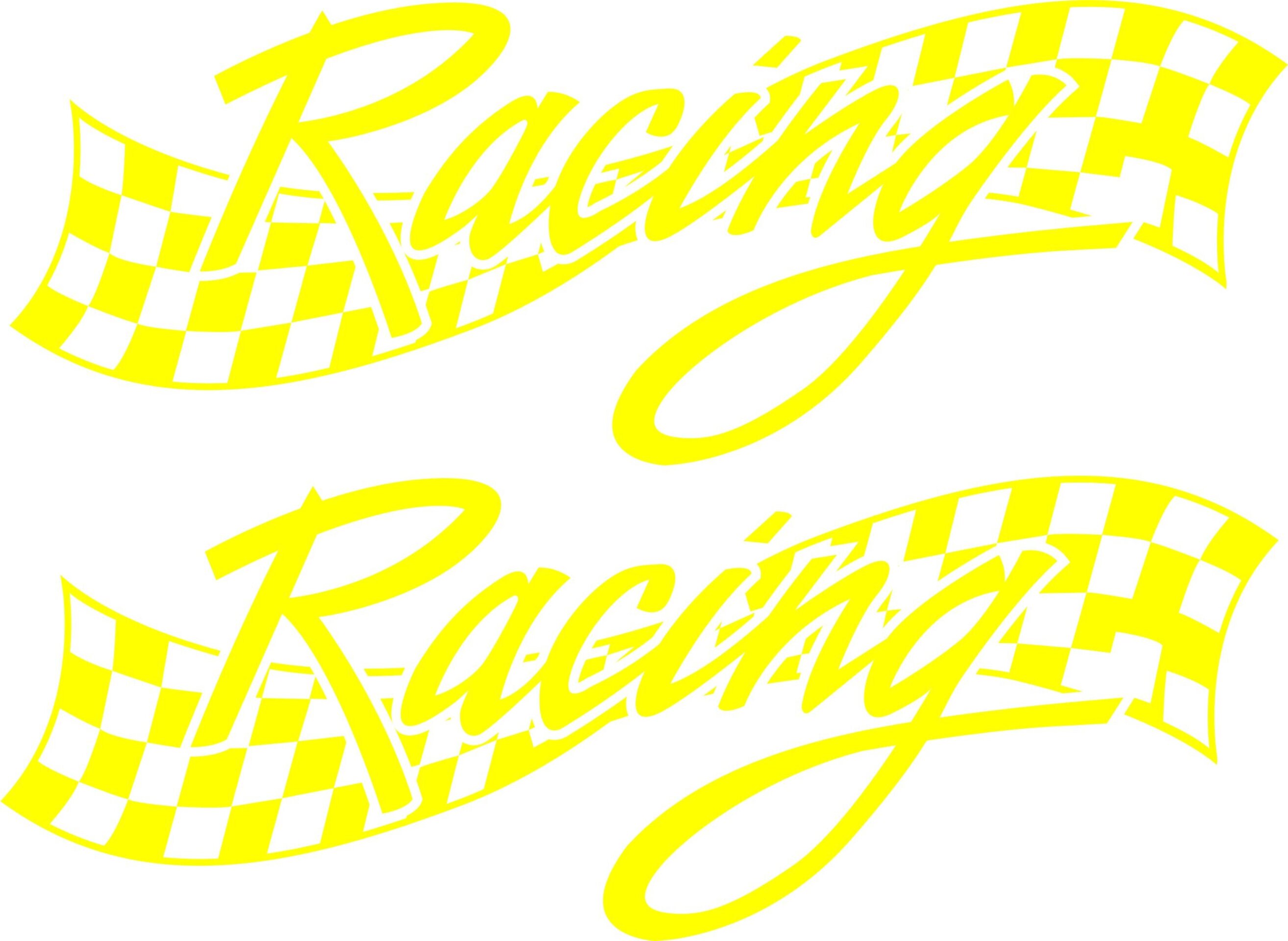 Pegatinas de vinilo, Bandera Racing 2 Unidades - 6