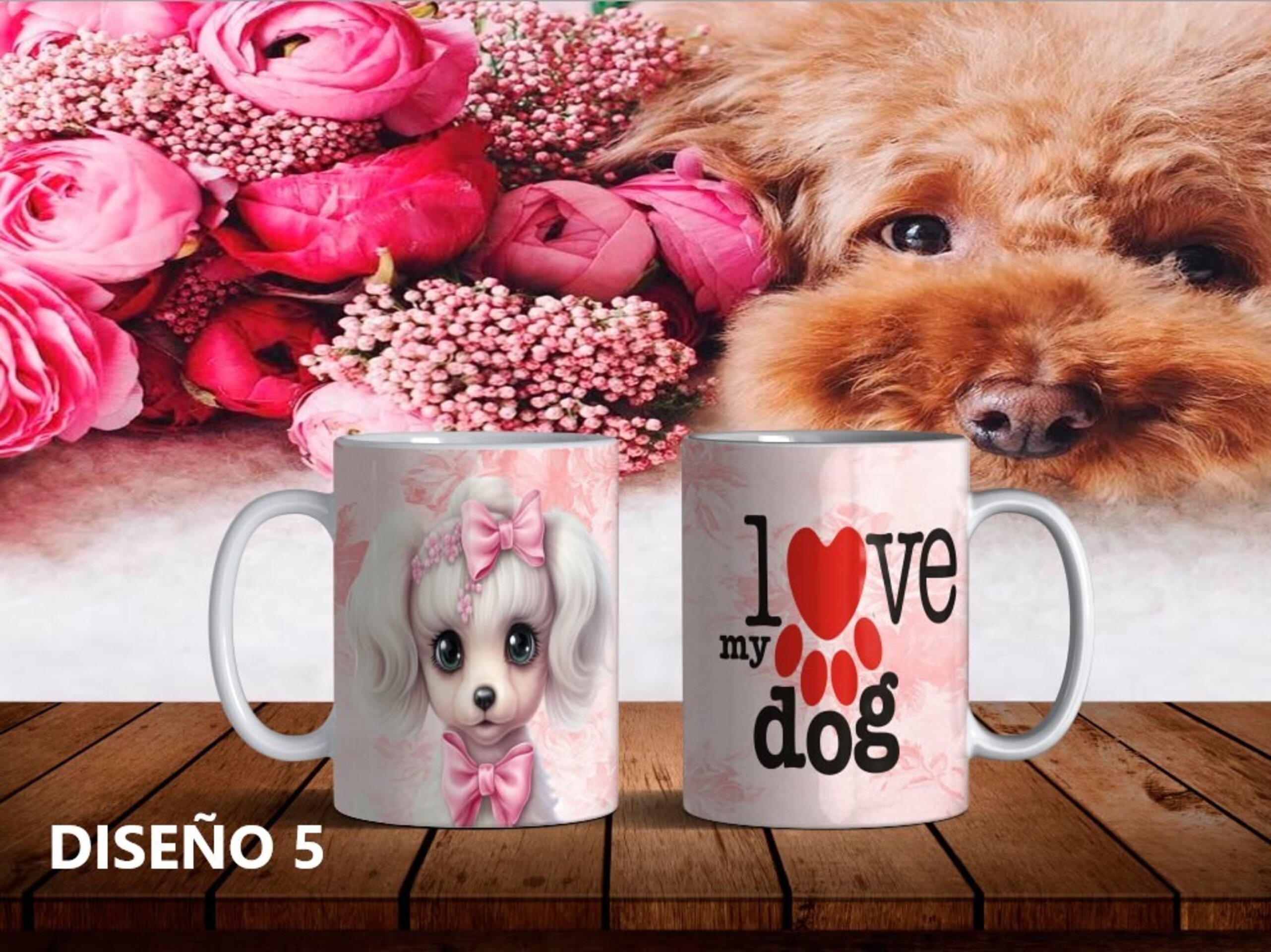 Taza I love my Dog, varios diseños a elegir - 5