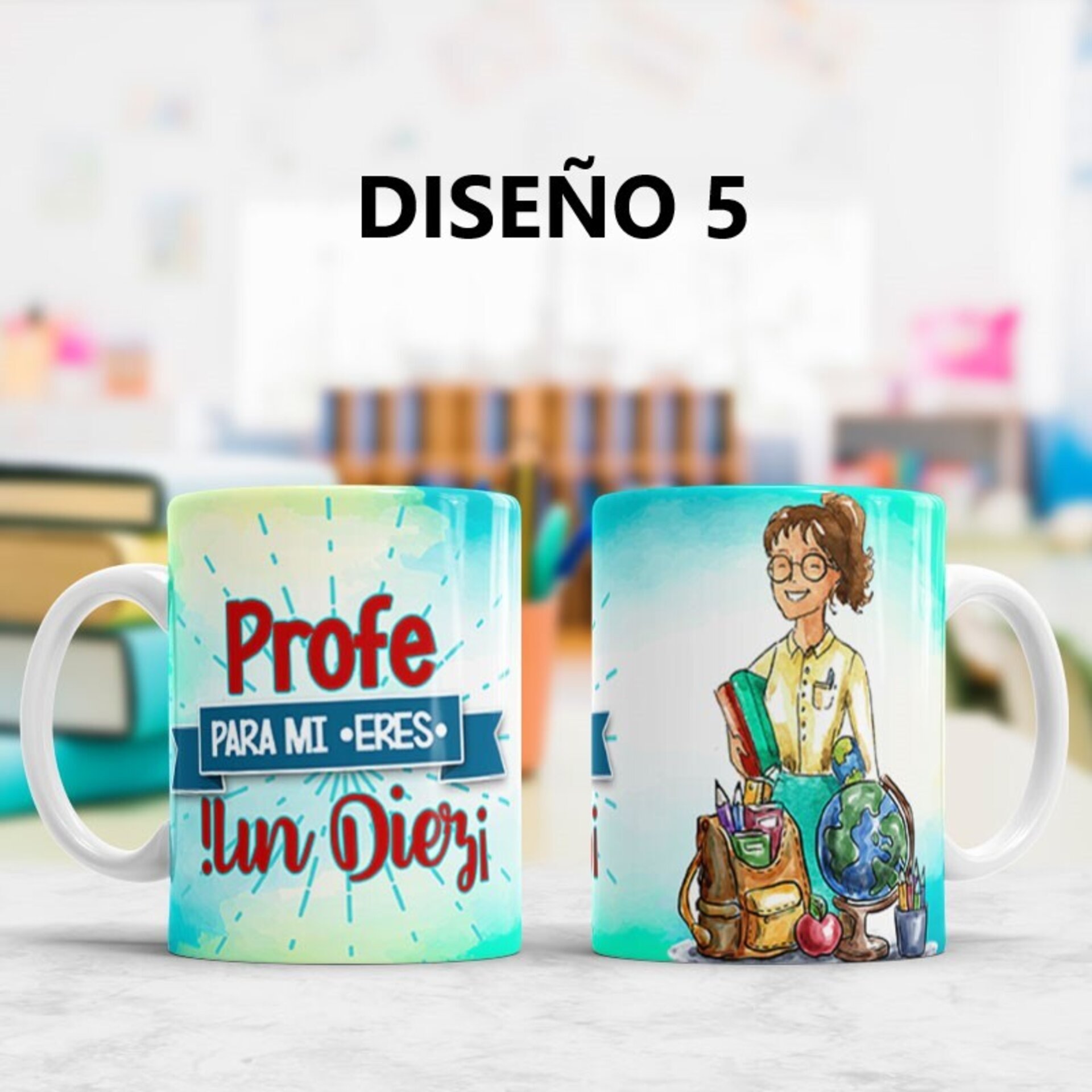 Taza MAESTRO 02, Varios diseños a elegir. - 5