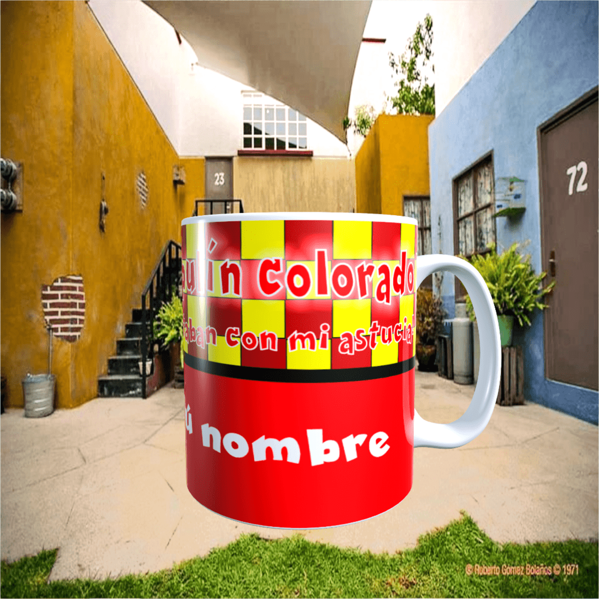 Taza personalizada El Chapulin Colorado. - 3