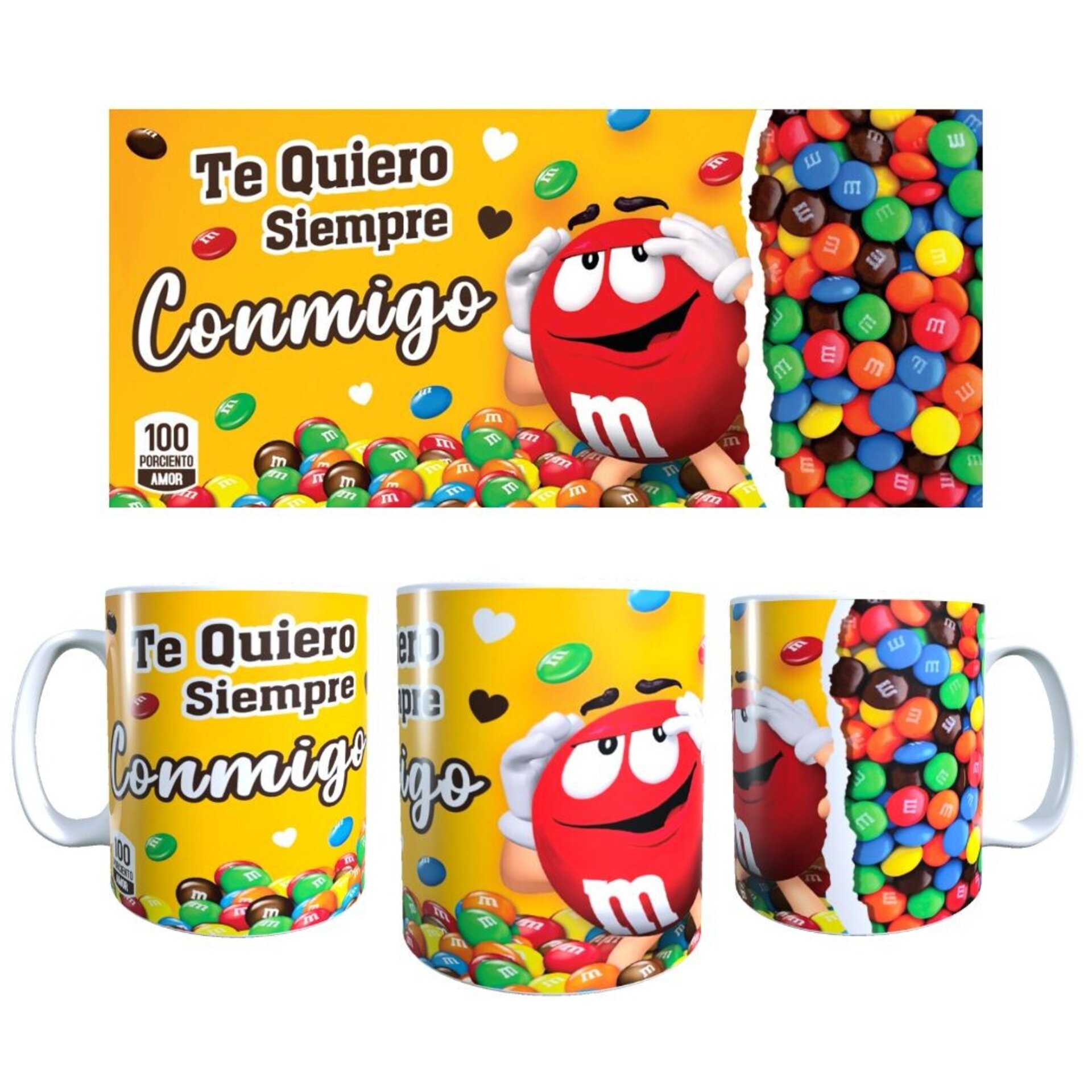 Tazas Dulce Amor, TE QUIERO SIEMPRE CONMIGO, Varios modelos a elegir. - 2