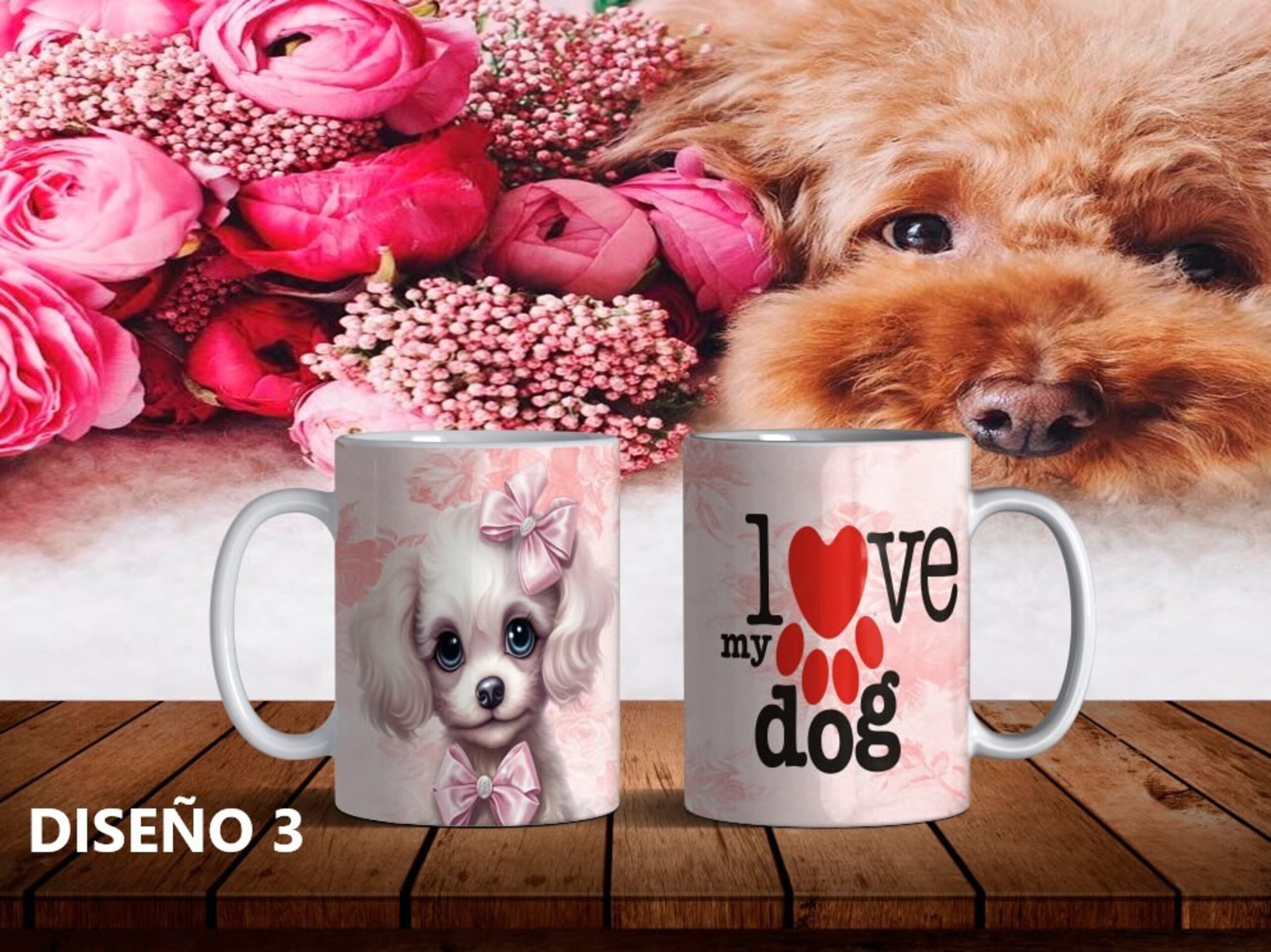 Taza I love my Dog, varios diseños a elegir - 3