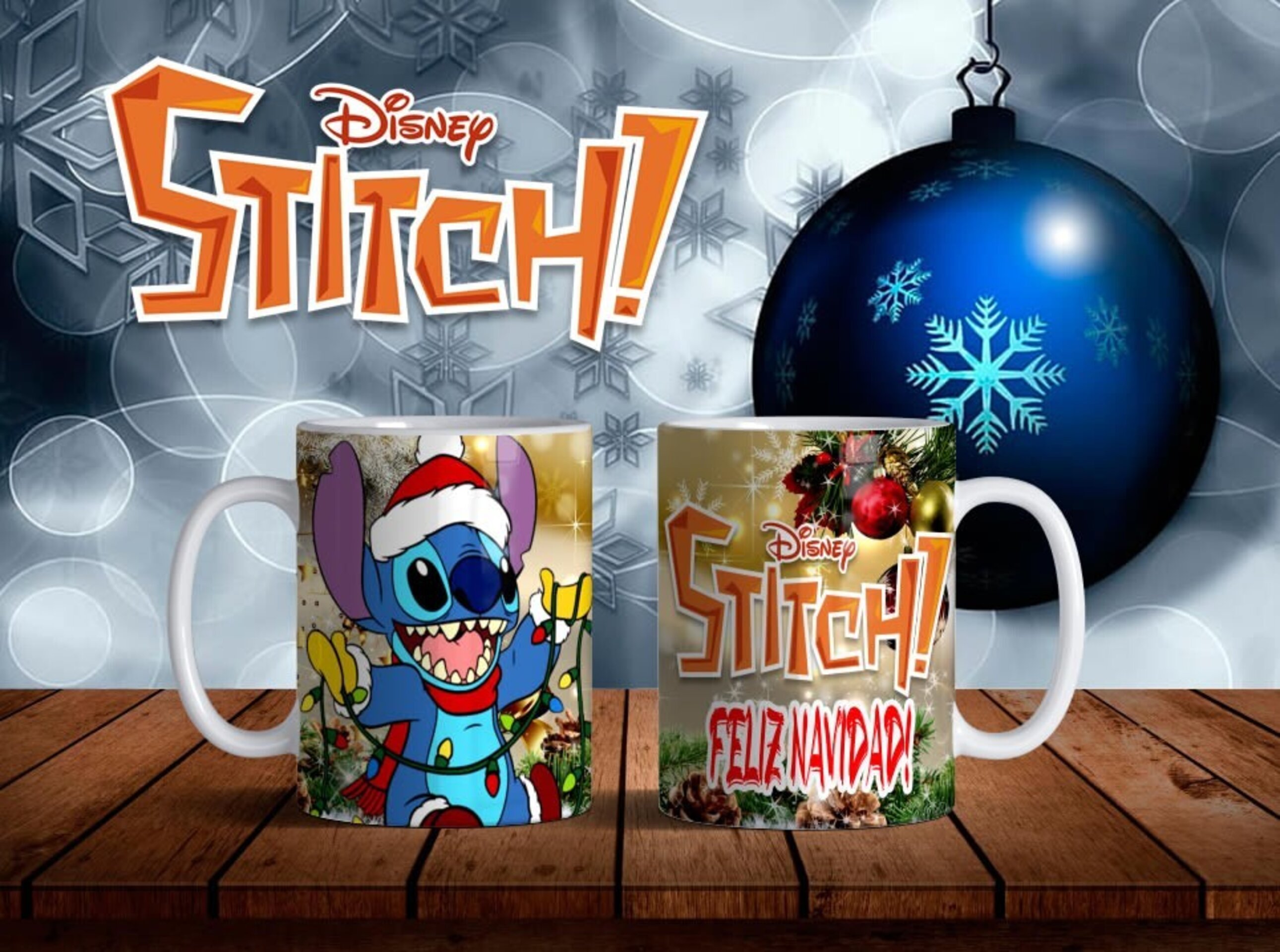 Taza Feliz navidad Lilo & Stitch - 4