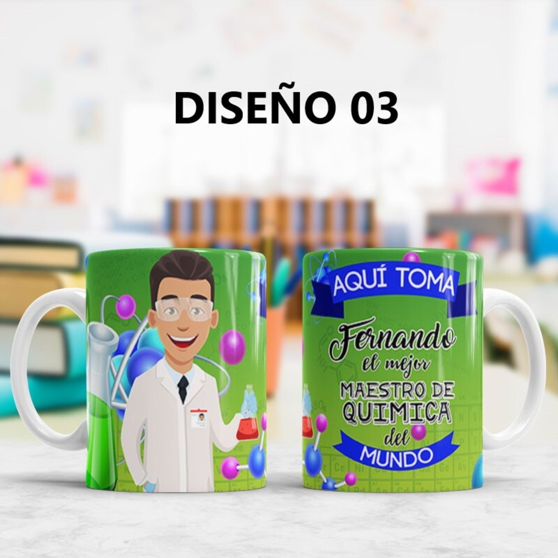 Taza MAESTRO 02, Varios diseños a elegir. - 3