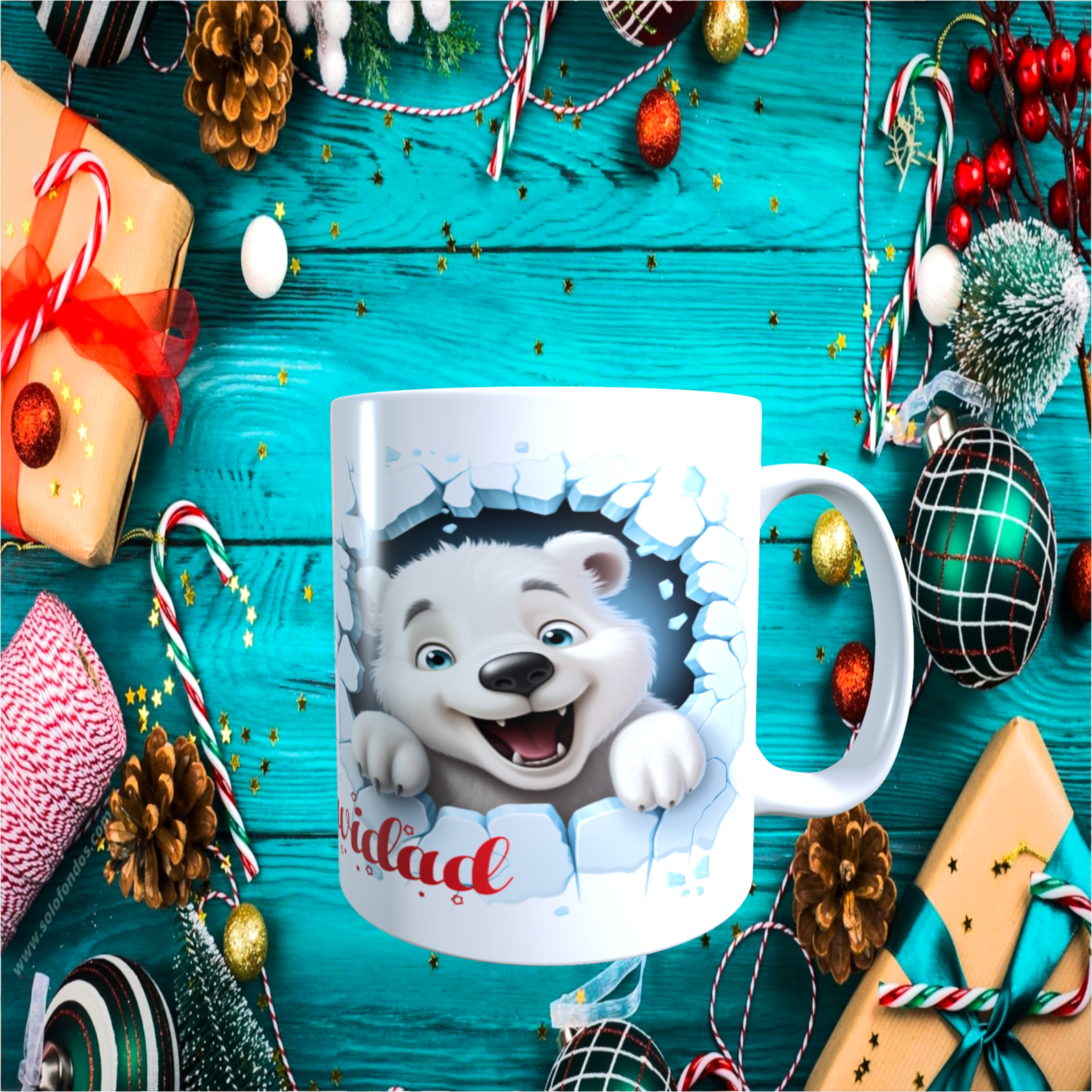 Taza Oso polar FELIZ NAVIDAD 01 - 3