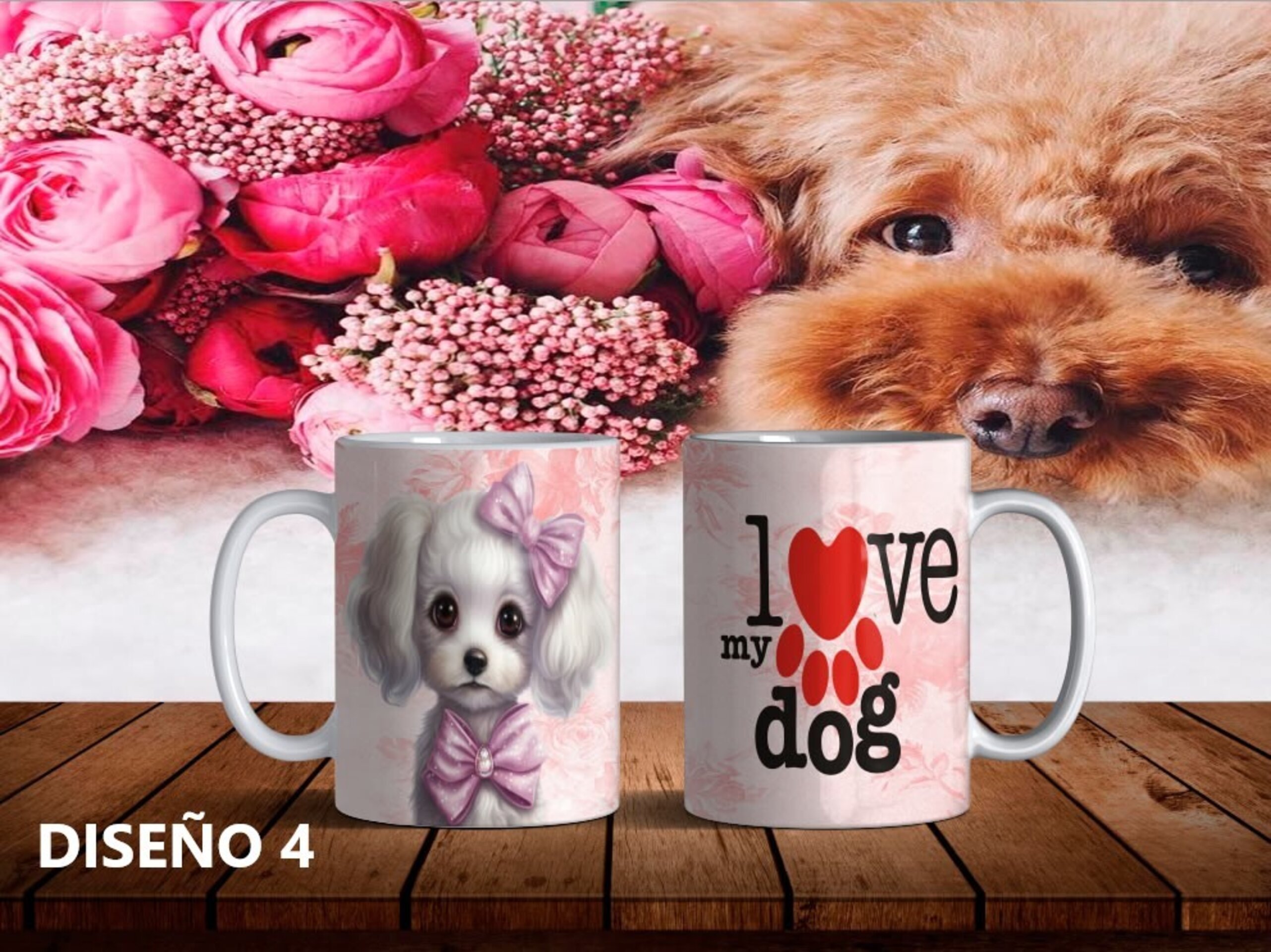 Taza I love my Dog, varios diseños a elegir - 4