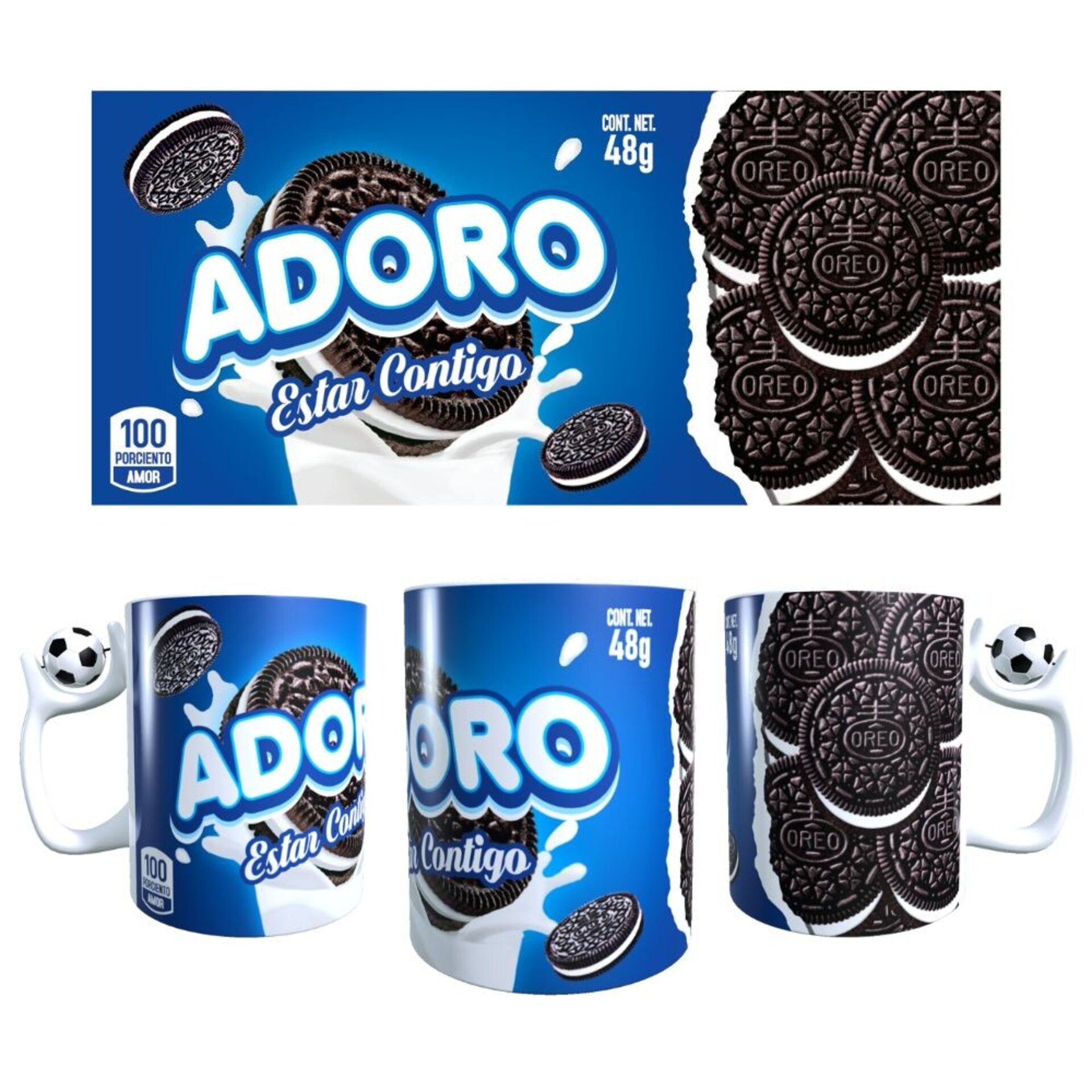 Tazas Amor ADORO ESTAR CONTIGO, varios modelos de tazas a elegir. - 3
