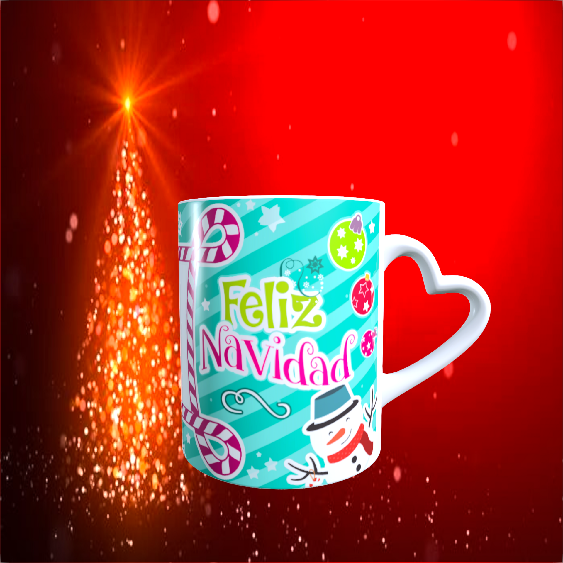 Taza FELIZ NAVIDAD 01 con foto a personalizar - 2