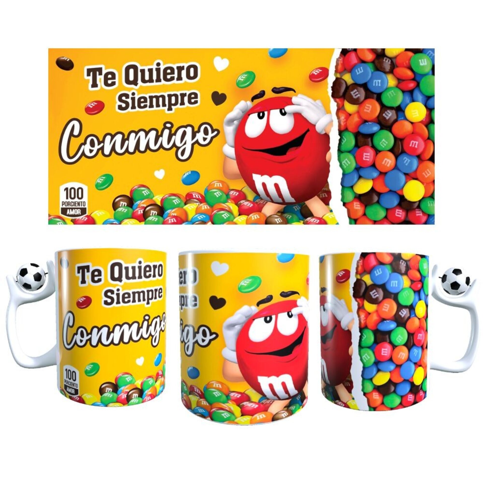Tazas Dulce Amor, TE QUIERO SIEMPRE CONMIGO, Varios modelos a elegir. - 3