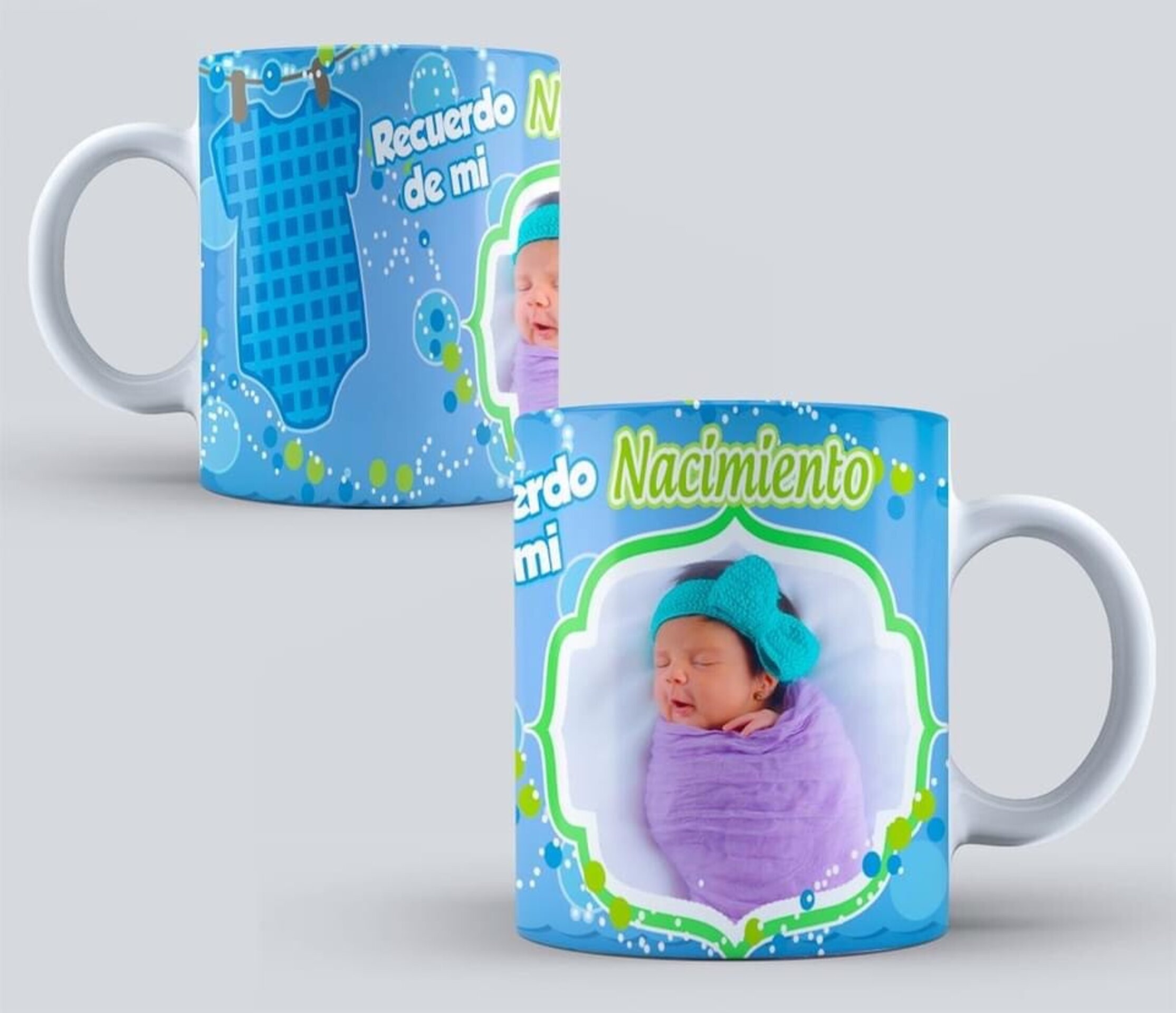 Taza Recuerdo de mi nacimiento 2 Diseños a elegir - 2