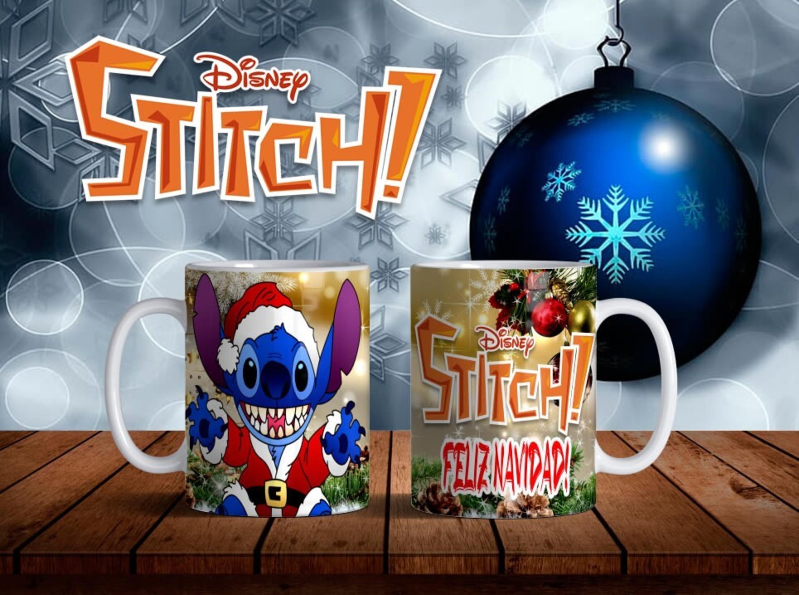 Taza Feliz navidad Lilo & Stitch - 6