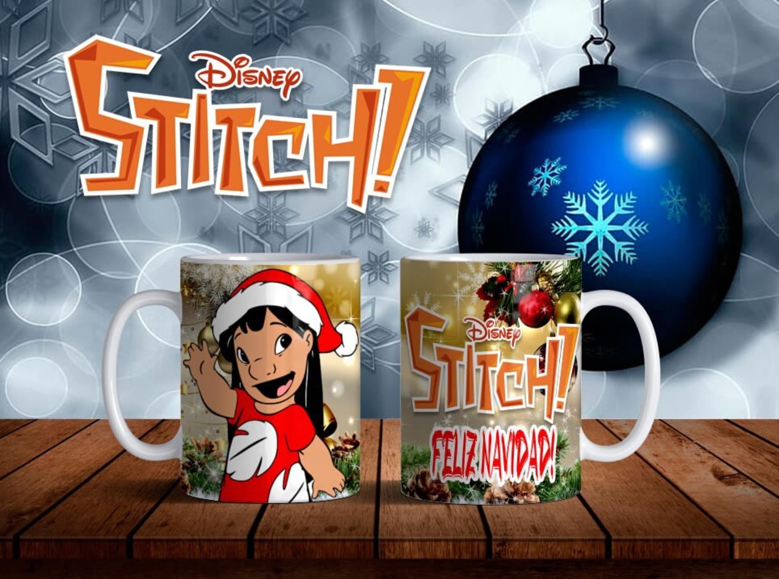 Taza Feliz navidad Lilo & Stitch - 5