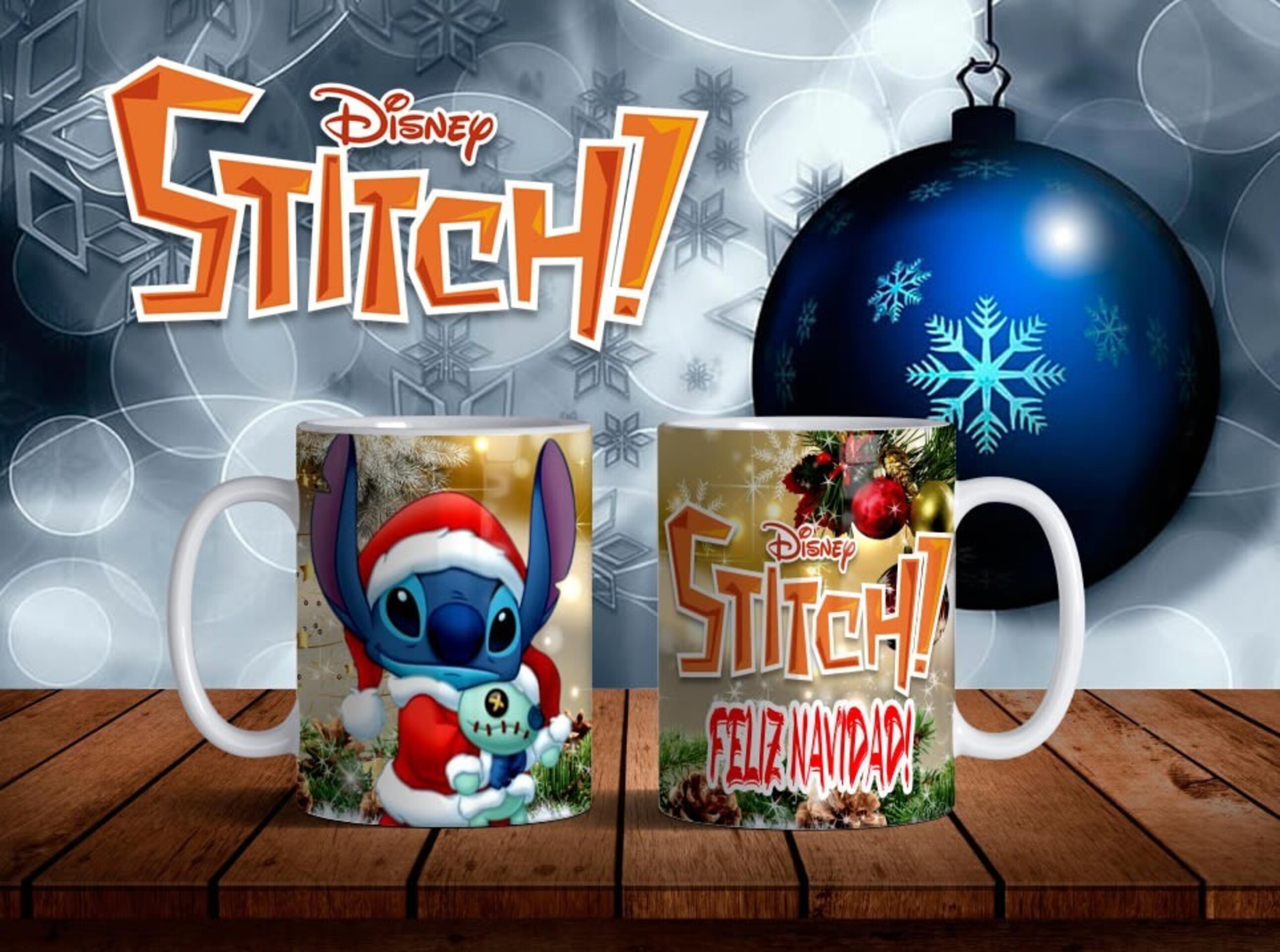 Taza Feliz navidad Lilo & Stitch - 2