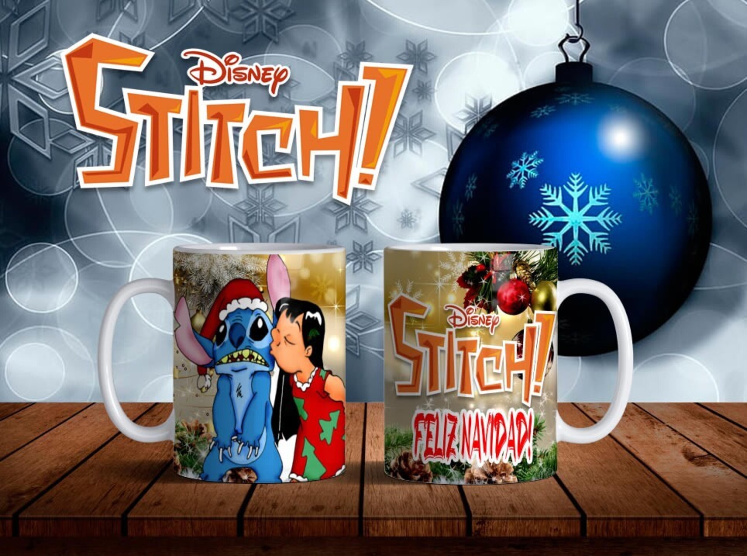 Taza Feliz navidad Lilo & Stitch - 3