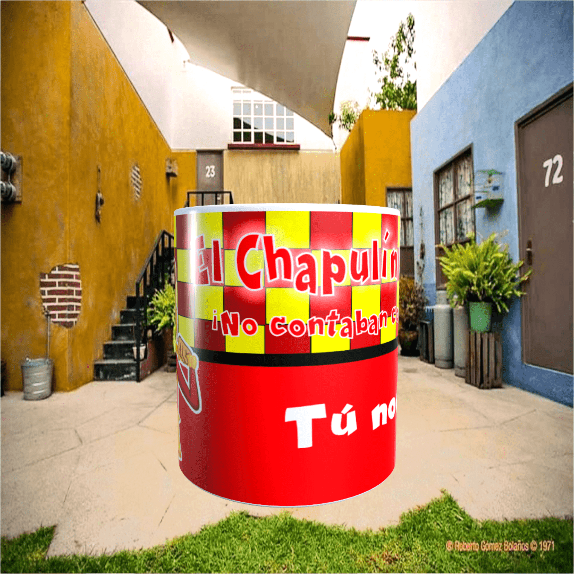 Taza personalizada El Chapulin Colorado. - 2