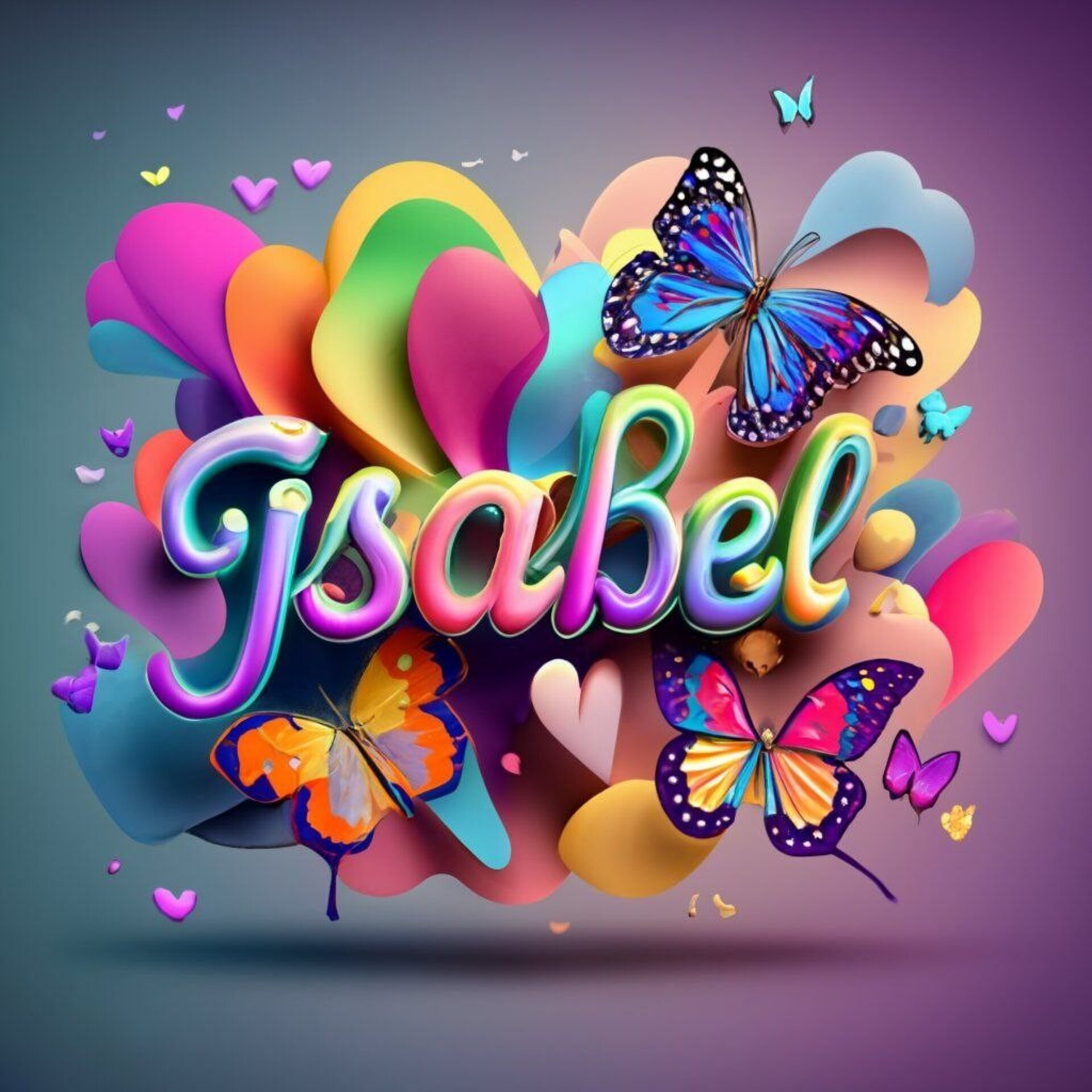 Taza Isabel personalizada con Nombre 3D, asa corazón. - 7